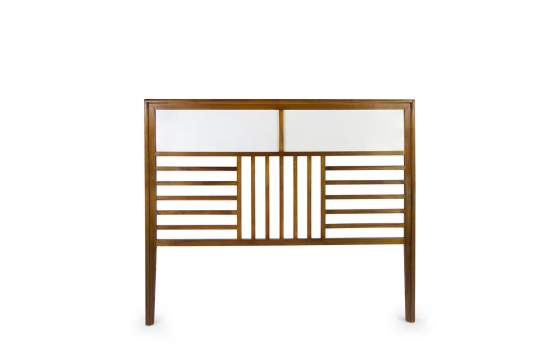 Cabecero de 150 Bicolor Blanco Nogal Estilo Colonial Artict Cabecero de 150 Bicolor Blanco Nogal Estilo Colonial Artict