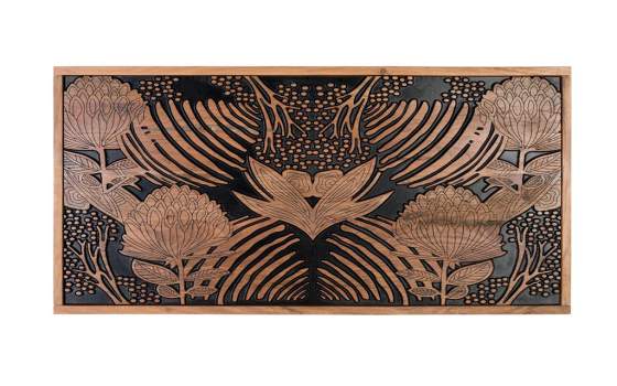 Cabecero Tallado Fondo Negro Colchon 150 cm Serie Daersin Cabecero Tallado Fondo Negro Colchon 150 cm Serie Daersin