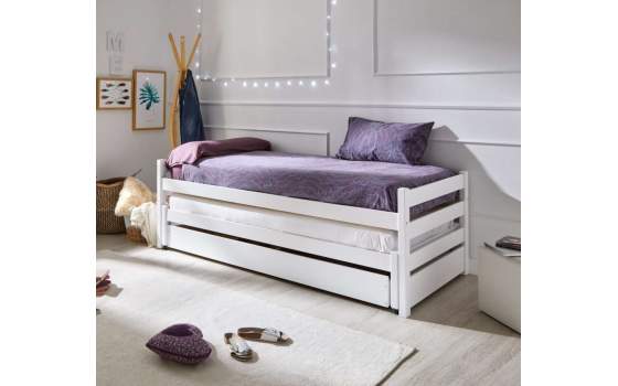 Cama nido 2 Camas y Cajon Pino Macizo Serie Ariebo Cama nido 2 Camas y Cajon Pino Macizo Serie Ariebo