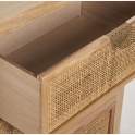 Comoda Actual Madera y Rejilla Rattan 3 Cajones Serie Sedir Comoda Actual Madera y Rejilla Rattan 3 Cajones Serie Sedir