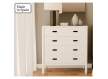 Comoda Dormitorio Actual 4 Cajones Lacada Blanca Albada Comoda Dormitorio Actual 4 Cajones Lacada Blanca Albada