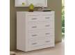 Comoda Dormitorio Actual 5 Cajones Blanca Serie Dantany Comoda Dormitorio Actual 5 Cajones Blanca Serie Dantany