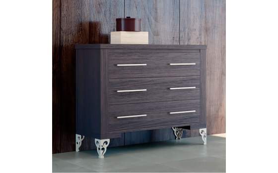 Comoda Moderna 3 Cajones Grandes Patas Diseño Metal Kirian Comoda Moderna 3 Cajones Grandes Patas Diseño Metal Kirian