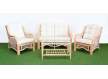 Conjunto 2 Sillones 1 Sofa Mesa Rattan Blanco Patina Juncalet Conjunto 2 Sillones 1 Sofa Mesa Rattan Blanco Patina Juncalet