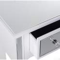 Consola Recibidor Blanca y Espejo 4 Cajones Serie Blarne Consola Recibidor Blanca y Espejo 4 Cajones Serie Blarne