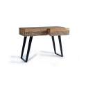 Consola Recibidor Madera Maciza Acacia 2 Cajones Alvird Consola Recibidor Madera Maciza Acacia 2 Cajones Alvird