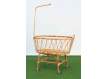 Cuna Moises Bebe Rattan Bambu Natural Plegable con Ruedas