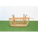 Cuna Moises Bebe Rattan Bambu Natural Plegable con Ruedas Cuna Moises Bebe Rattan Bambu Natural Plegable con Ruedas