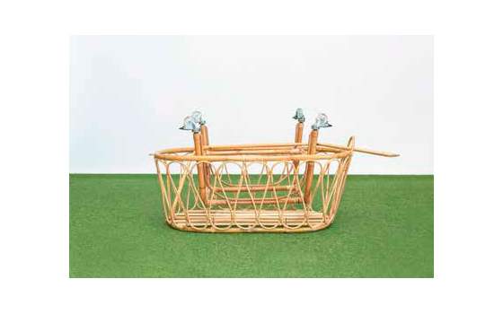Cuna Moises Bebe Rattan Bambu Natural Plegable con Ruedas Cuna Moises Bebe Rattan Bambu Natural Plegable con Ruedas