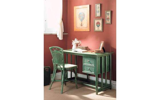 Escritorio Palos de Rattan Juvenil 2 Cajones Escritorio Palos de Rattan Juvenil 2 Cajones