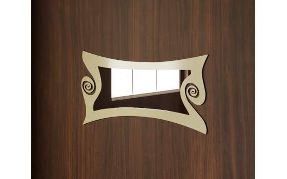 Espejo Horizontal Dormitorio Moderno en forja Olas Espejo Horizontal Dormitorio Moderno en forja Olas