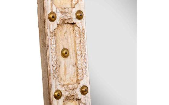 Espejo Madera Tallada Adornos Metalicos Dorados Arretia Espejo Madera Tallada Adornos Metalicos Dorados Arretia