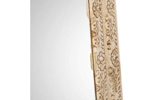 Espejo Madera Tallada Rustica 80 X 100 Blanco Decape Arretia Espejo Madera Tallada Rustica 80 X 100 Blanco Decape Arretia