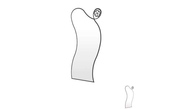 Espejo Vestidor Diseño Moderno de Acero Serie Galatea Espejo Vestidor Diseño Moderno de Acero Serie Galatea