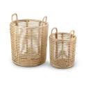 Juego de 2 Cestas de Ratan Natural Serie Titus Juego de 2 Cestas de Ratan Natural Serie Titus
