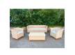 Juego de 2 Sillones, Mesa y Sofa Medula Natural Serie Audina Juego de 2 Sillones, Mesa y Sofa Medula Natural Serie Audina