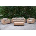 Juego de 2 Sillones Sofa 3 Plazas y Mesa Rattan Serie Alakau Juego de 2 Sillones Sofa 3 Plazas y Mesa Rattan Serie Alakau