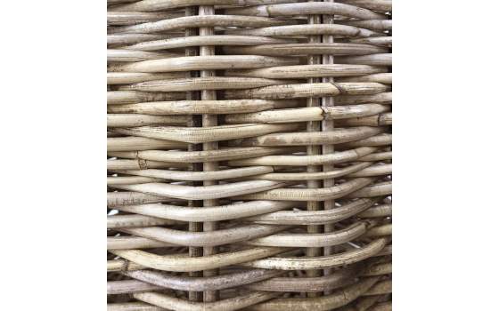 Juego de 3 Cestas de Ratan Natural y Cuerda Serie Titus Juego de 3 Cestas de Ratan Natural y Cuerda Serie Titus