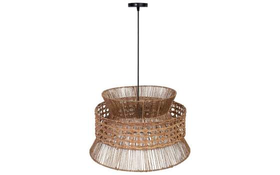 Lampara de Techo Rattan y Yute Rustica Serie Auier Lampara de Techo Rattan y Yute Rustica Serie Auier