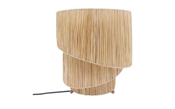 Lampara Sobremesa en Rafia Natural Serie Midway Lampara Sobremesa en Rafia Natural Serie Midway