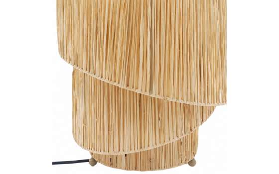 Lampara Sobremesa en Rafia Natural Serie Midway Lampara Sobremesa en Rafia Natural Serie Midway