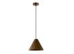 Lampara Techo Moderna Madera Laminada Cono Nogal Axast Lampara Techo Moderna Madera Laminada Cono Nogal Axast