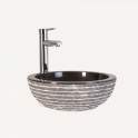 Lavabo Redondo Marmol Color grisaceo Serie Petra Lavabo Redondo Marmol Color grisaceo Serie Petra