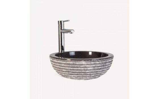 Lavabo Redondo Marmol Color grisaceo Serie Petra Lavabo Redondo Marmol Color grisaceo Serie Petra