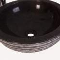 Lavabo Redondo Marmol Color grisaceo Serie Petra Lavabo Redondo Marmol Color grisaceo Serie Petra