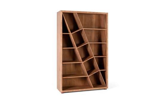 Libreria Diseño Moderno Madera Acacia Natural Serie Eriotas Libreria Diseño Moderno Madera Acacia Natural Serie Eriotas