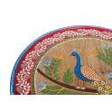 Mesa Auxiliar Redonda India Decorada en Colores Atucha Mesa Auxiliar Redonda India Decorada en Colores Atucha