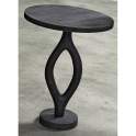 Mesa Auxiliar Rustica Redonda Madera Natural Negra Arogue Mesa Auxiliar Rustica Redonda Madera Natural Negra Arogue