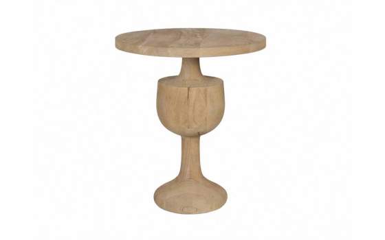 Mesa Auxiliar Salon Redonda Madera Natural Serie Arogue Mesa Auxiliar Salon Redonda Madera Natural Serie Arogue