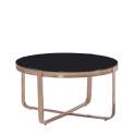 Mesa Centro Redonda Acero Inoxidable Oro Cristal Negro Acerlins Mesa Centro Redonda Acero Inoxidable Oro Cristal Negro Acerlins