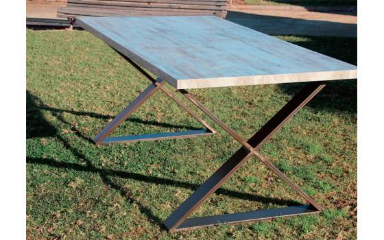 Mesa Comedor Aspas de Forja y Madera Estilo industrial Anjar Mesa Comedor Aspas de Forja y Madera Estilo industrial Anjar