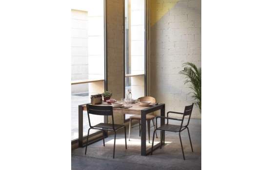 Mesa Comedor Extensible de Forja Madera Estilo industrial Anjar Mesa Comedor Extensible de Forja Madera Estilo industrial Anjar