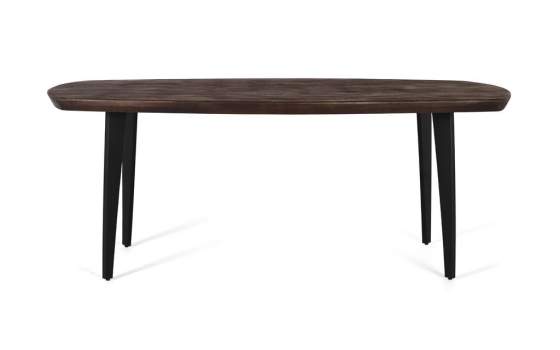 Mesa Comedor Industrial Madera Nogal Hierro 200 cm Alquezar Mesa Comedor Industrial Madera Nogal Hierro 200 cm Alquezar