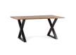 Mesa Comedor Madera Acacia Miel Pie Metal Serie Ontario Mesa Comedor Madera Acacia Miel Pie Metal Serie Ontario