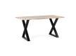 Mesa Comedor Madera Acacia Natural Pie Metal Serie Ontario Mesa Comedor Madera Acacia Natural Pie Metal Serie Ontario