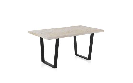 Mesa Comedor Madera Mango Patinado y Acero Atilant Mesa Comedor Madera Mango Patinado y Acero Atilant