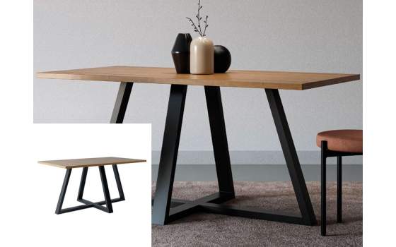 Mesa Comedor Moderna Acero y Madera Serie Arisats Mesa Comedor Moderna Acero y Madera Serie Arisats