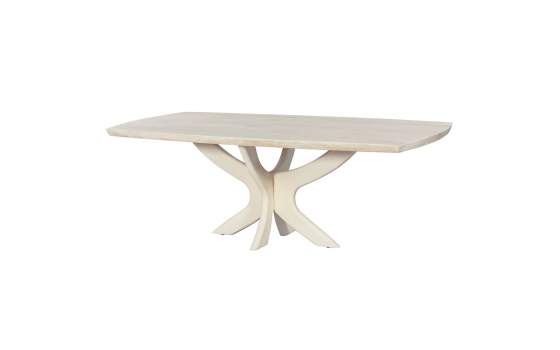 Mesa Comedor Moderna Madera Mango Blanca Serie Ishat Mesa Comedor Moderna Madera Mango Blanca Serie Ishat