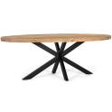 Mesa Comedor Oval Industrial Madera Hierro 220 cm Alquezar Mesa Comedor Oval Industrial Madera Hierro 220 cm Alquezar