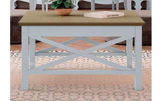 Mesa de Centro Cuadrada Estilo Provenzal Serie Praga Mesa de Centro Cuadrada Estilo Provenzal Serie Praga