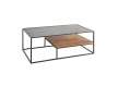Mesa de Centro Industrial Madera Piedra y Acero Serie Estone Mesa de Centro Industrial Madera Piedra y Acero Serie Estone