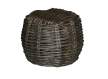 Mesa Lateral Redonda rattan Negro glaseado Arcarna