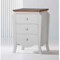 Mesilla Noche 40 Cm 3 Cajones Madera Bicolor Dormitorio Praga Mesilla Noche 40 Cm 3 Cajones Madera Bicolor Dormitorio Praga