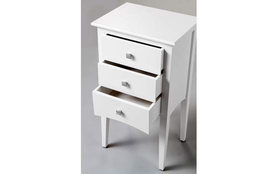 Mesilla Recta Blanca 3 Cajones Agneli Mesilla Recta Blanca 3 Cajones Agneli