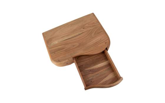 Mesita Colgante 1 Cajon Acacia Forma Irregular Serie Adrum Mesita Colgante 1 Cajon Acacia Forma Irregular Serie Adrum