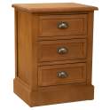 Mesita de Noche con 3 Cajones Colonial Actual Serie Areast Mesita de Noche con 3 Cajones Colonial Actual Serie Areast